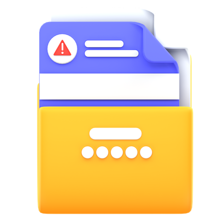 Error Folder  3D Icon
