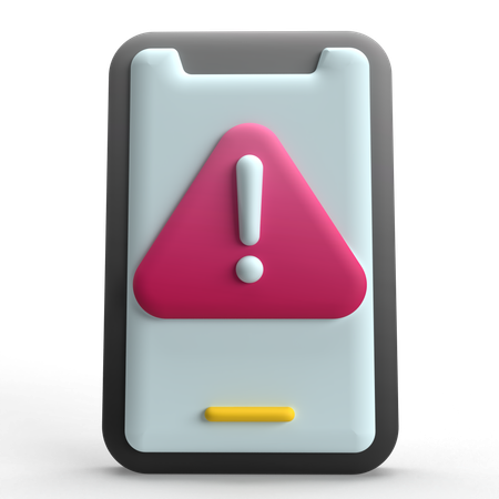 Error movil  3D Icon