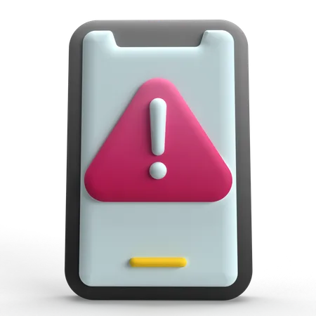 Error movil  3D Icon