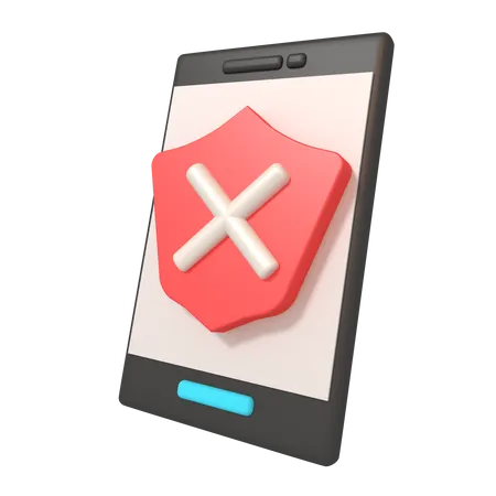 Error movil  3D Icon