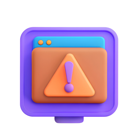 Error Notification  3D Icon