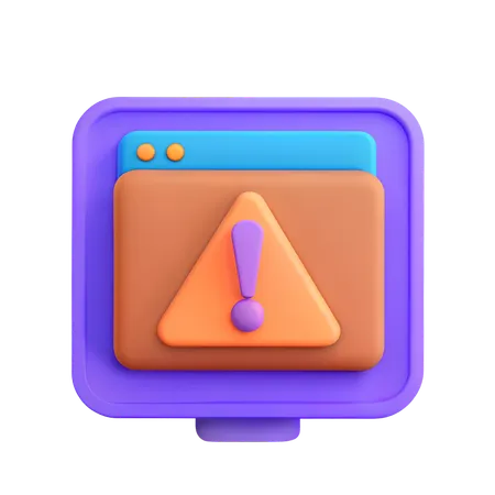 Error Notification  3D Icon