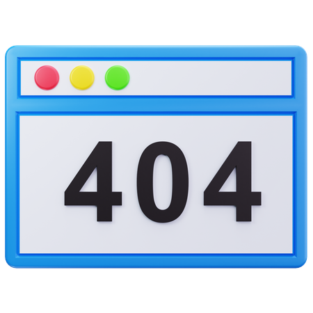 Error Page  3D Icon