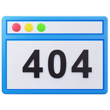Error Page  3D Icon