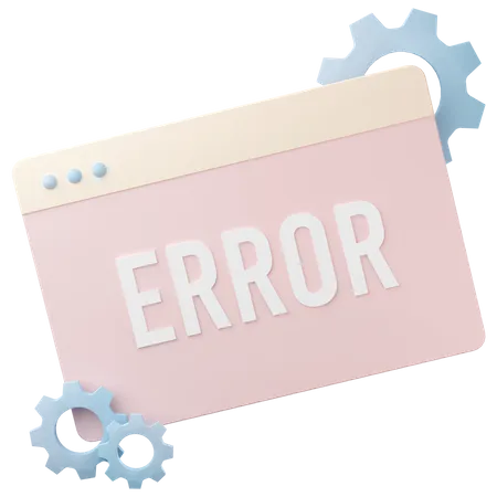 Error Page  3D Icon