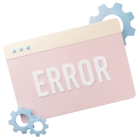 Error Page 3D Icon