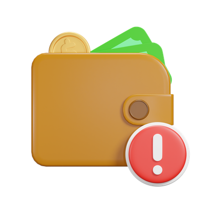 Error de pago  3D Icon