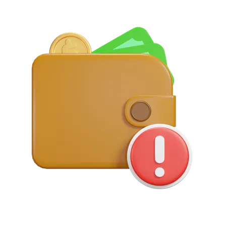 Error de pago  3D Icon