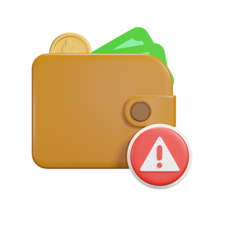 Error de pago  3D Icon