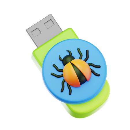 Pendrive error  3D Icon