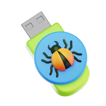 Pendrive error  3D Icon