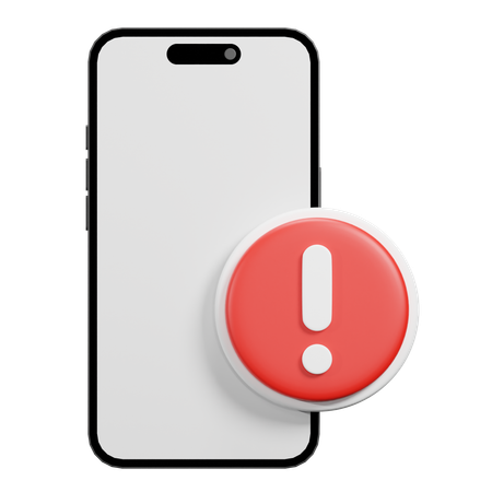 Error Phone  3D Icon