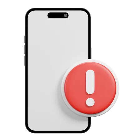 Error Phone  3D Icon