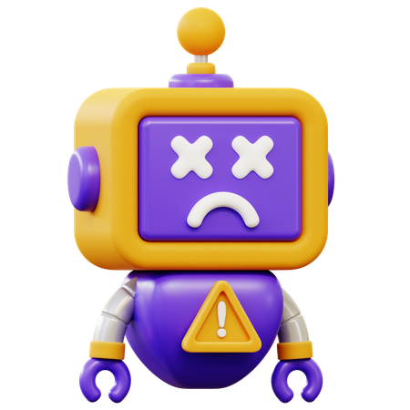 Error Robot  3D Icon