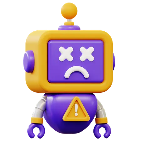 Error Robot  3D Icon