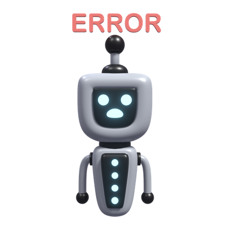 Error Robot  3D Icon