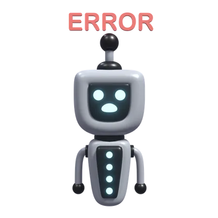 Error Robot  3D Icon