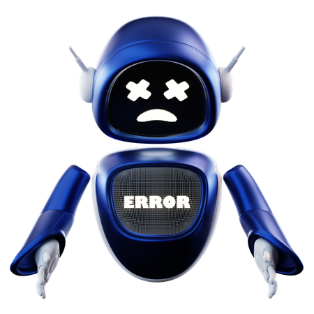 Error Robot  3D Illustration