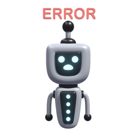 Error Robot 3D Icon