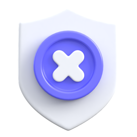 Error Shield  3D Icon