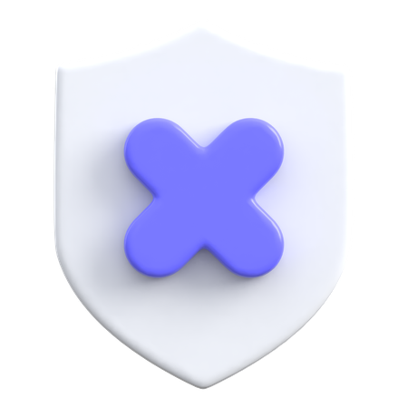 오류 방패  3D Icon
