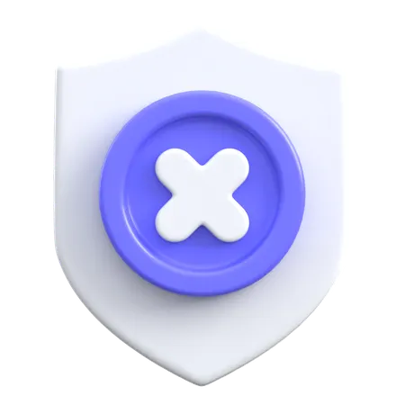 Error Shield  3D Icon