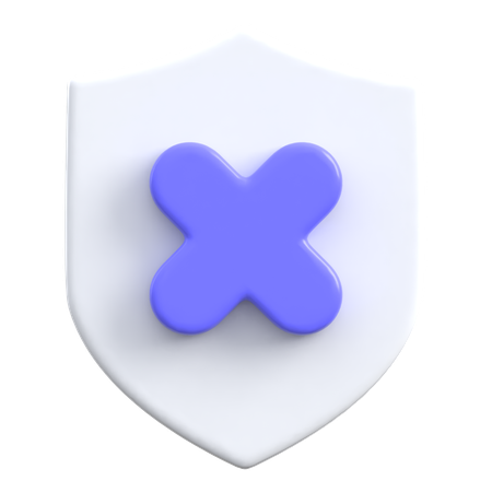 Error Shield  3D Icon