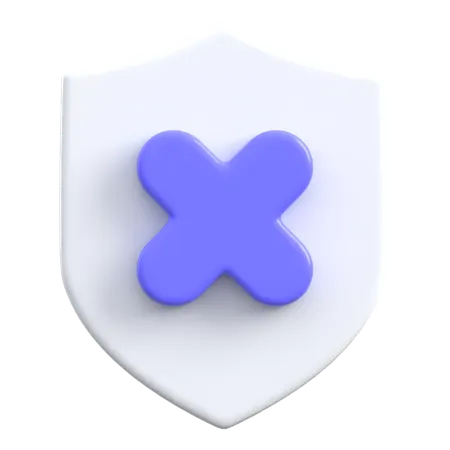 Error Shield  3D Icon