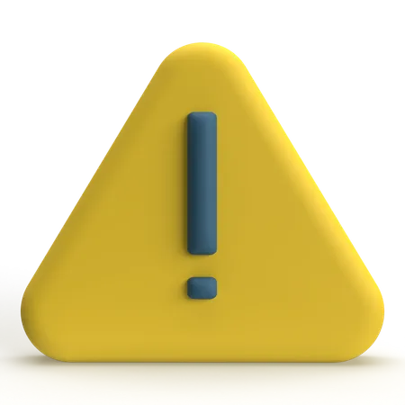 Error Sign  3D Icon