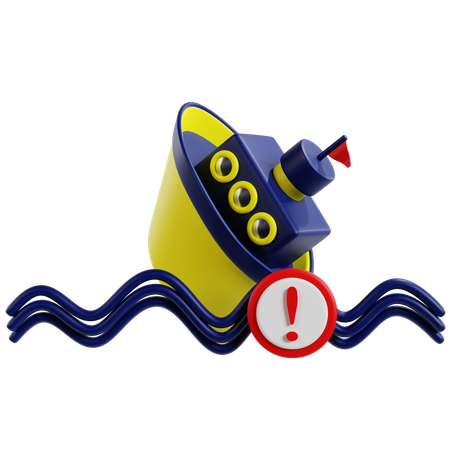 Error: Mal funcionamiento del submarino  3D Icon