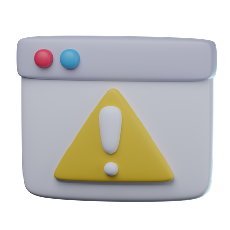 Error Warning 3D Icon
