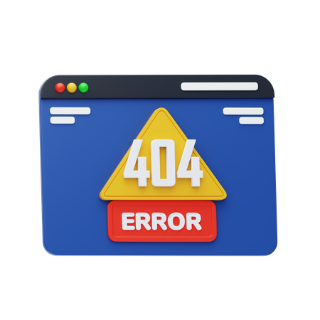 Error en la web  3D Icon