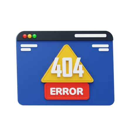 Error en la web  3D Icon