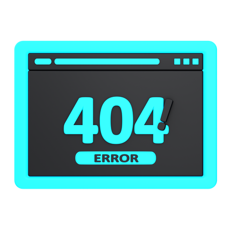 Error web 404  3D Icon