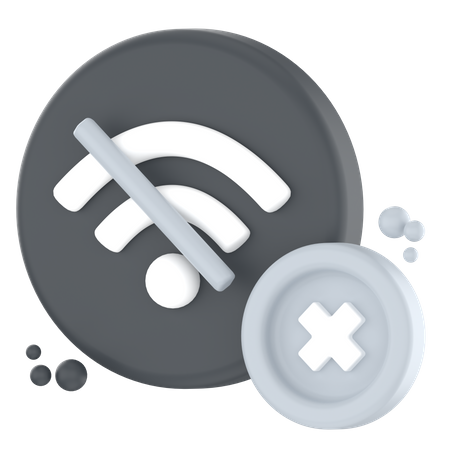 Error wifi  3D Icon