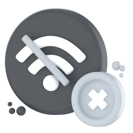 Error wifi  3D Icon