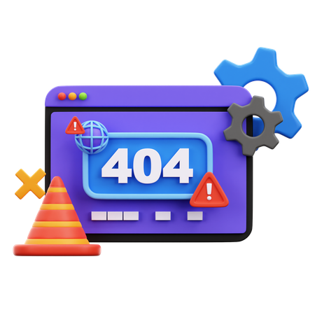 Errore 404  3D Illustration