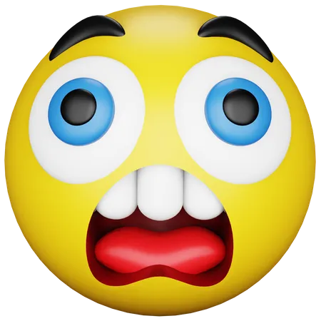 Erstauntes Emoji  3D Icon