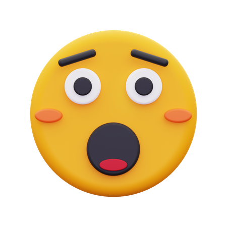 Erstauntes Gesicht  3D Icon