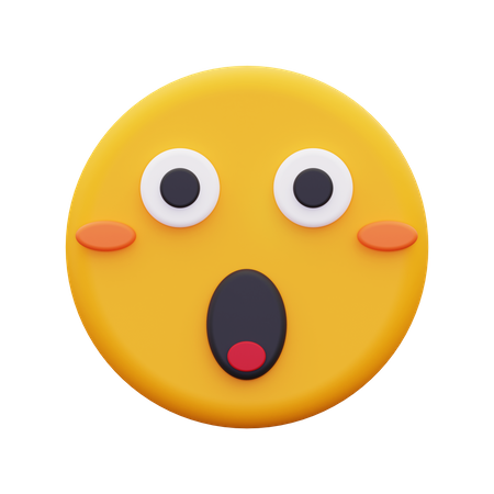 Erstauntes Gesicht  3D Icon