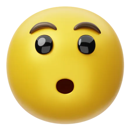 Erstauntes Gesicht  3D Emoji