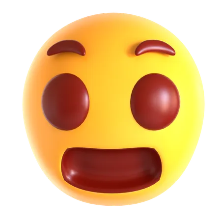 Erstauntes Gesicht Emoji  3D Icon