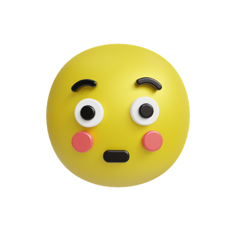 Erstauntes Gesicht Emoji  3D Icon