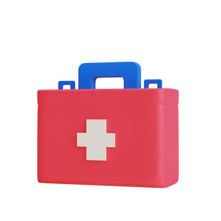 Erste-Hilfe-Tasche  3D Illustration