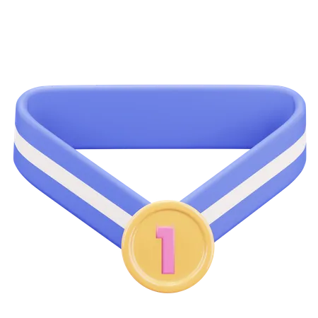 Erste Medaille  3D Illustration