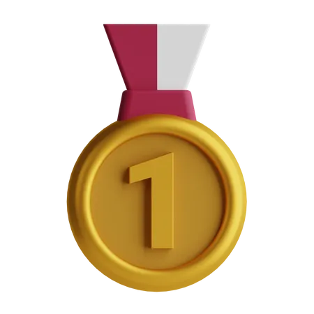 Erste Medaille  3D Icon