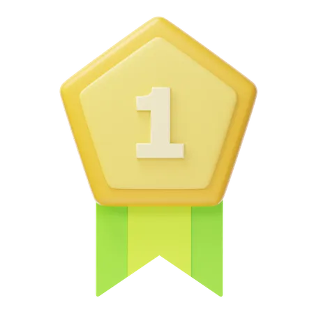 Erster Platz, Goldmedaille  3D Icon