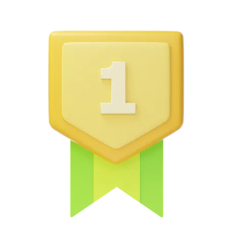 Erster Platz, Goldmedaille  3D Icon