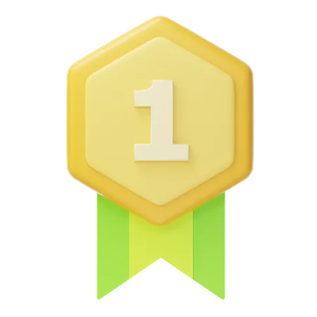 Erster Platz, Goldmedaille  3D Icon