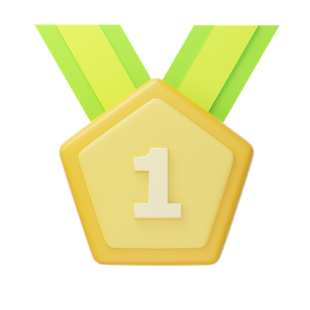 Erster Platz, Goldmedaille  3D Icon